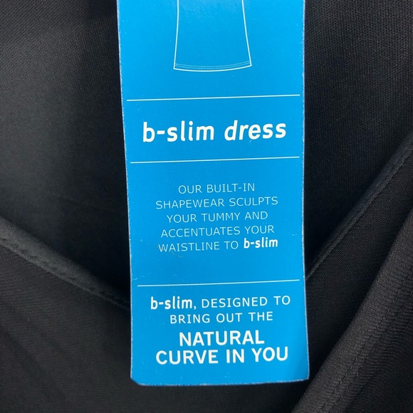 B-Slim Built in Shape-wear Crisscrossed Dress NWT - Picture 7 of 7